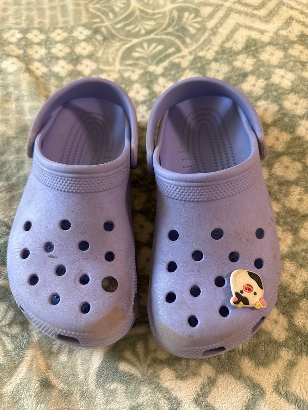 Kids Lightweight Purple Clog Shoes J5